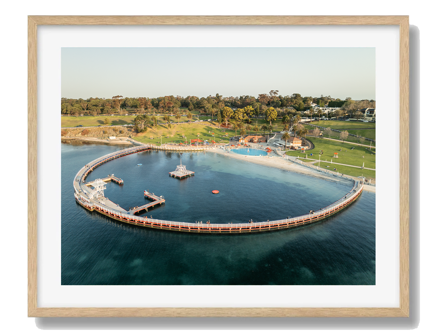 Geelong Framed Oak Art Print II