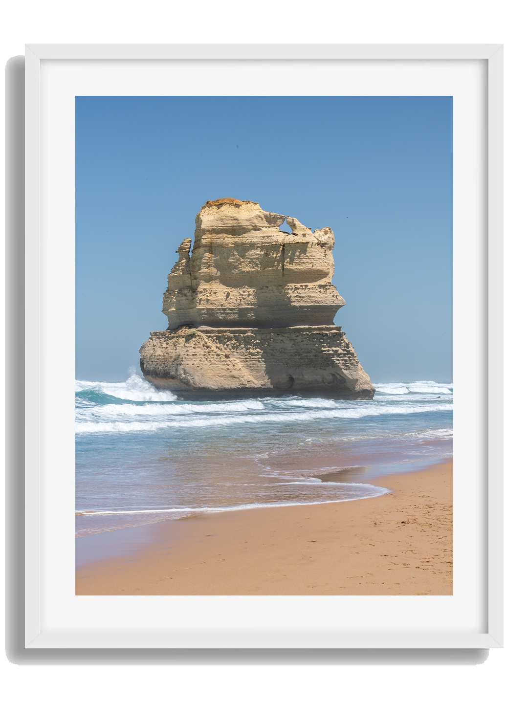 Gibson Steps White Framed Art Print