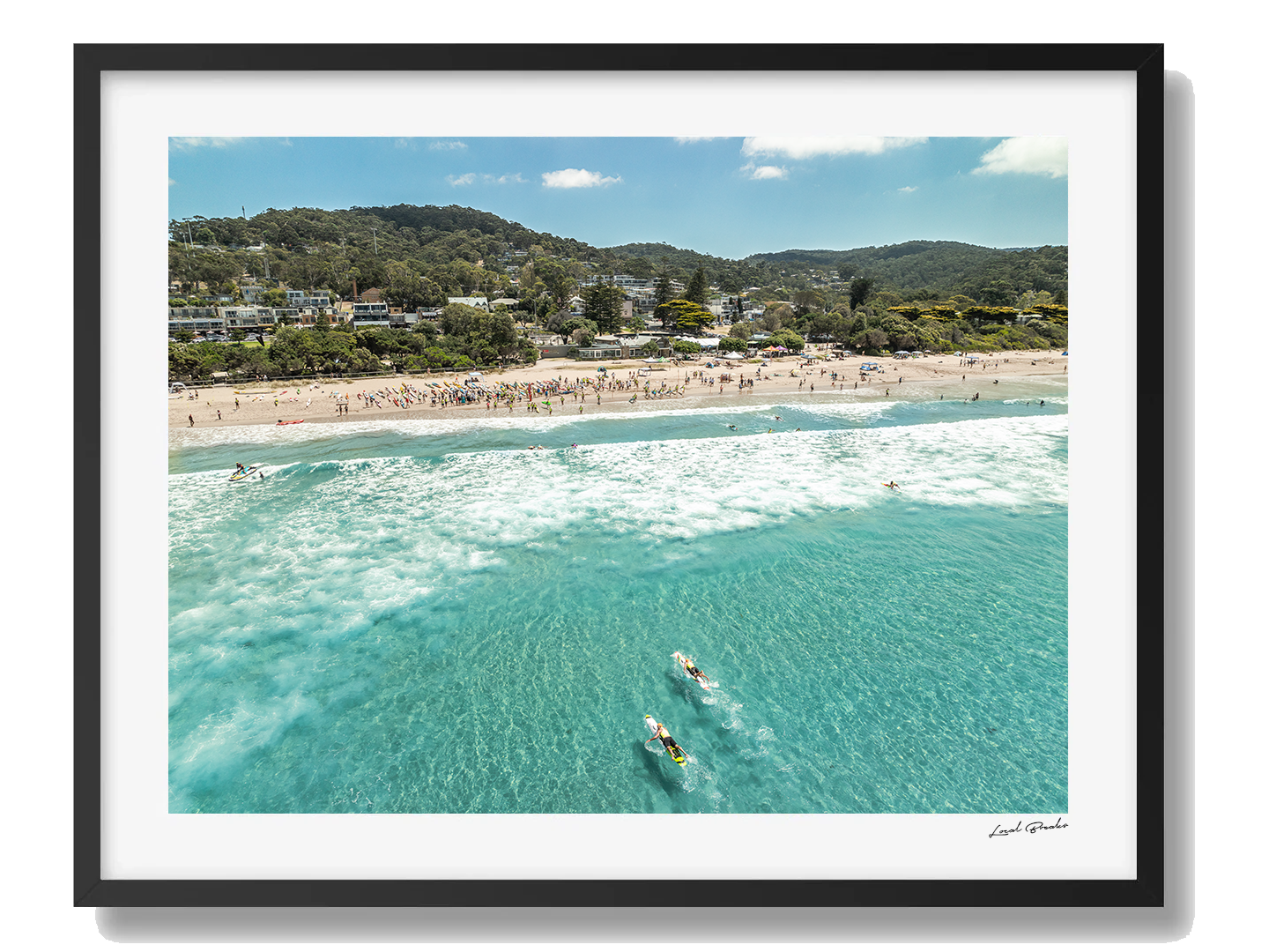Lorne Art Print VI Framed Black