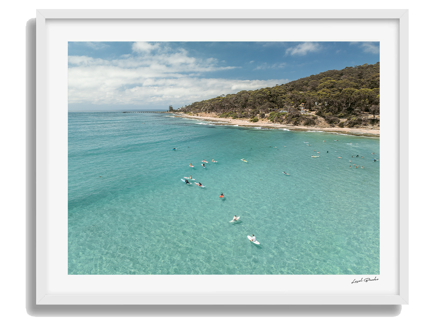 Lorne Framed White Art Print IV