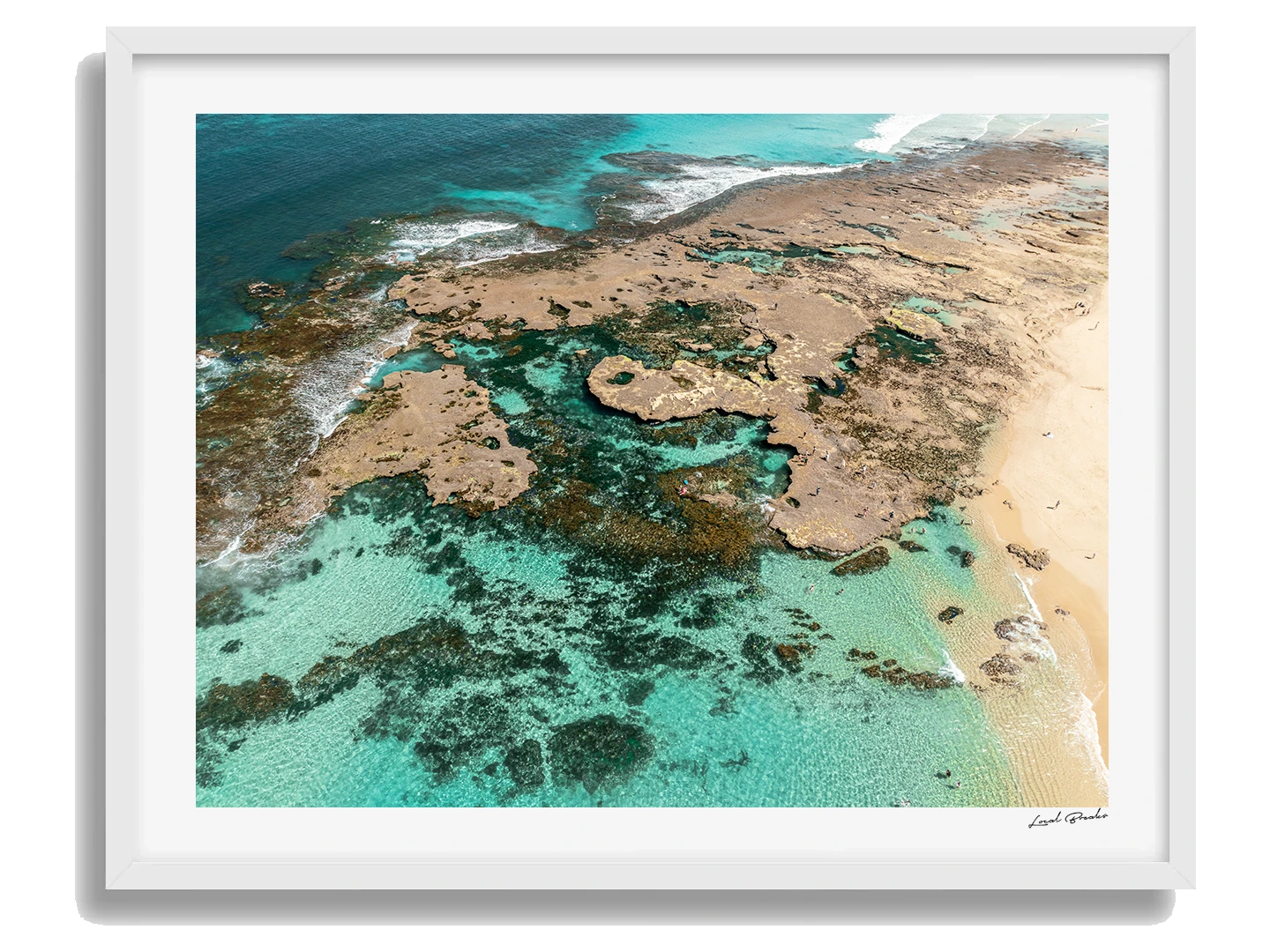 Point Lonsdale Framed White Art Print V