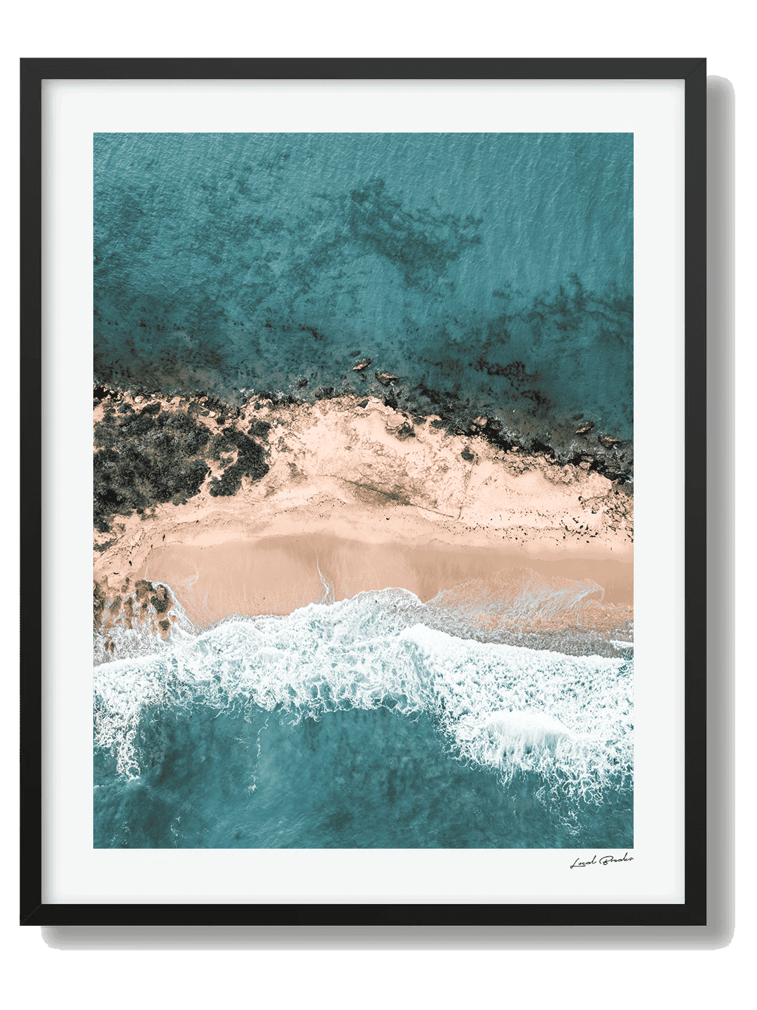 Point Roadknight Framed Black Art Print II