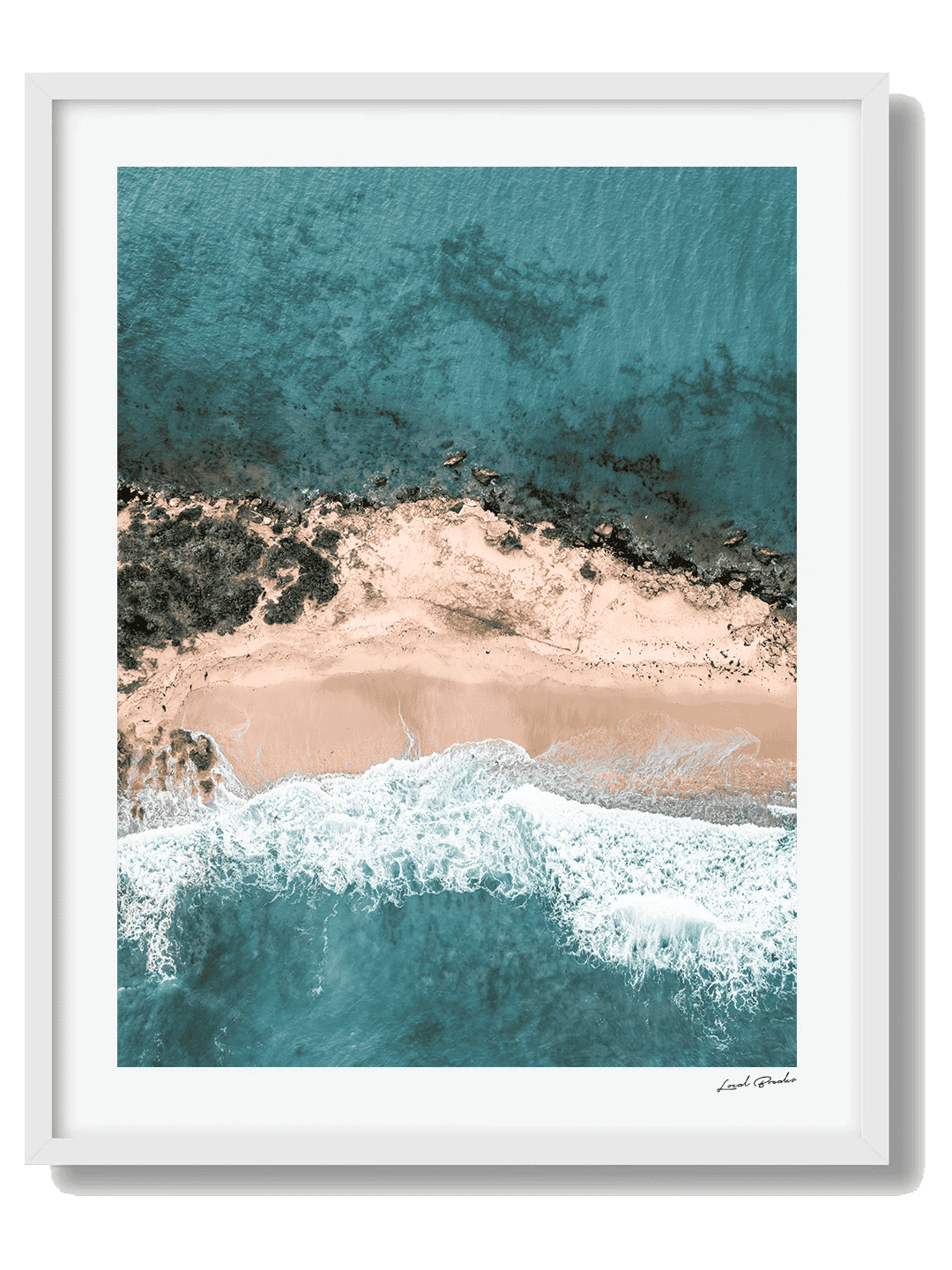 Point Roadknight Framed White Art Print II