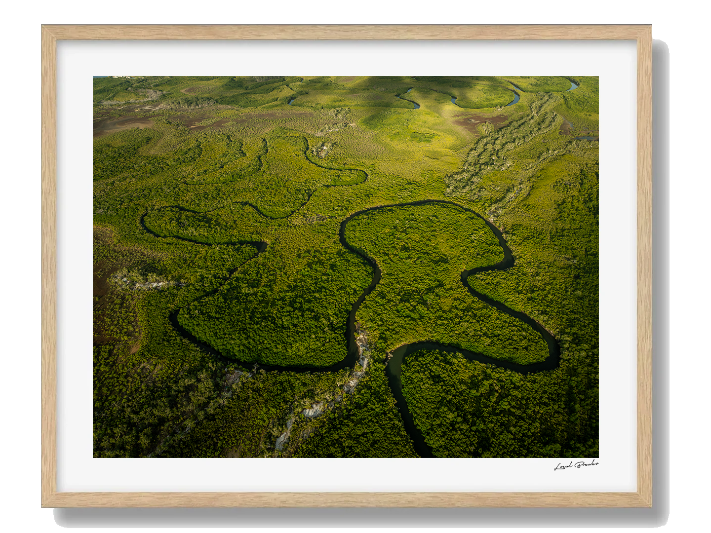 Port Douglas Art Print VI Framed Oak