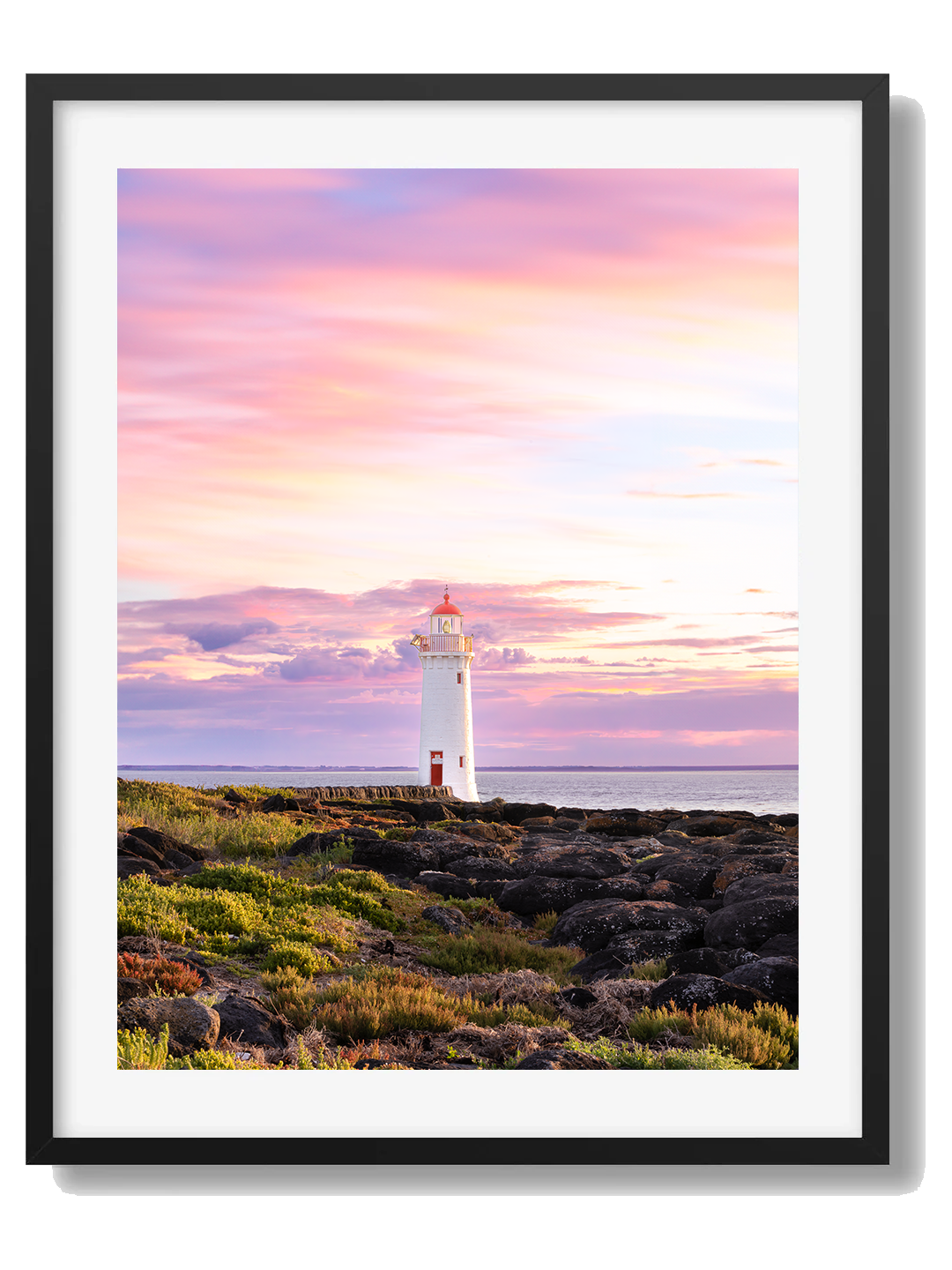 Port Fairy Framed Black Art Print I