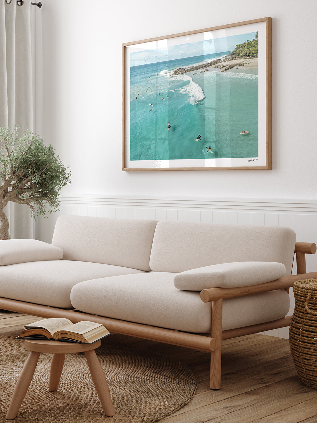 Snapper Rocks Art Print I Framed