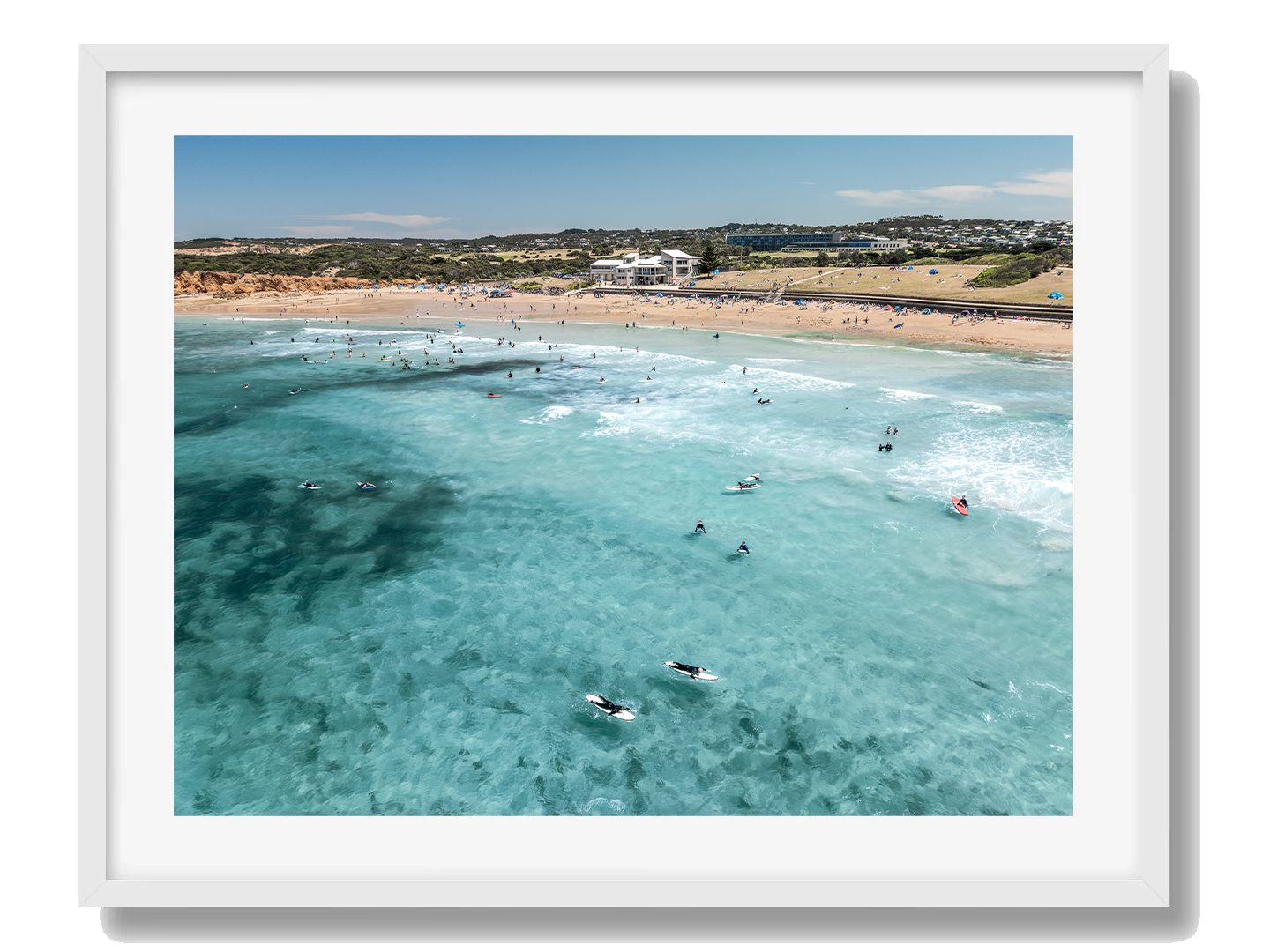 Torquay Framed White Art Print I